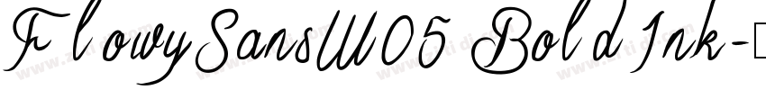 FlowySansW05 BoldInk字体转换 FlowySansW05 BoldInk字体转换